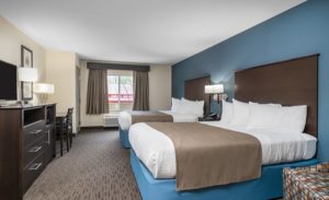americinn, winona, minnesota, two, queen, room, book, hotel, stay, bed