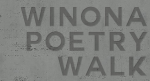 poetry walk, winona mn, southeastern minnesota, fine arts commission, national poetry month
