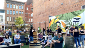 Beer garden-downtown