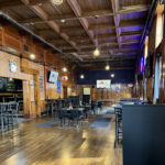 Interior of 2 Brothers Sports Bar + Grill in downtown Winona, Minnesota.