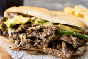 Visit Winona Philly cheesesteak sandwich