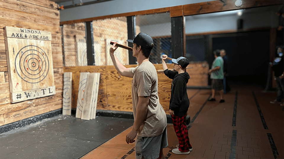 Winona Axe and Arcade Games Amusement Entertaining Throwing Minnesota