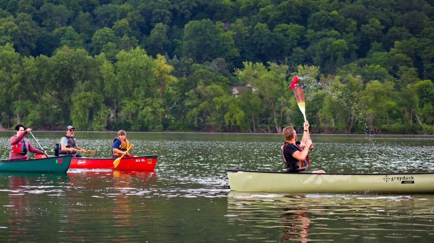 dead fish polo canoe game