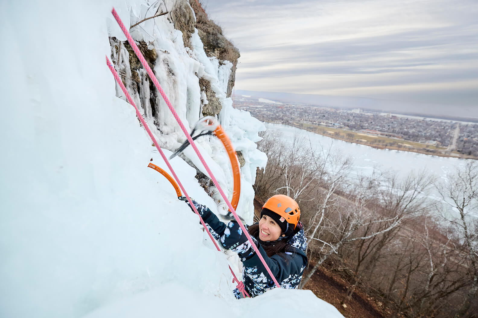 ice climb winona photo by paul vincent minnesota