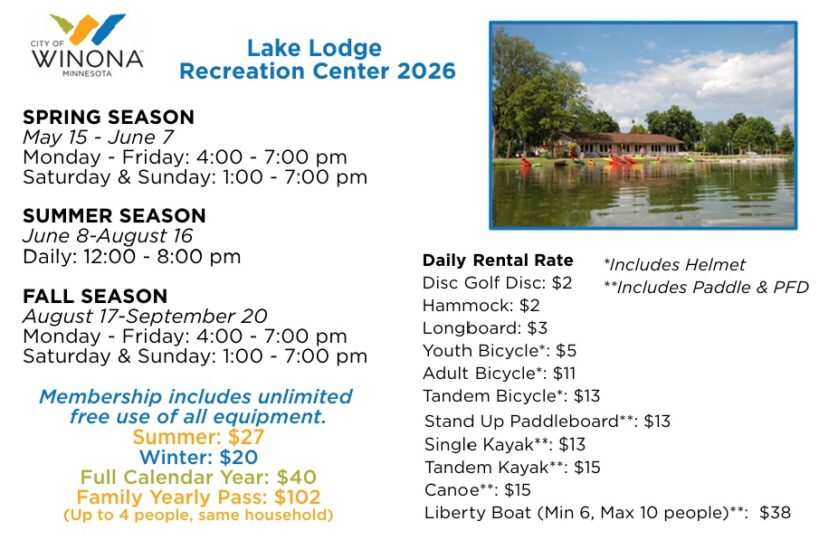 lake lodge 2026 season info