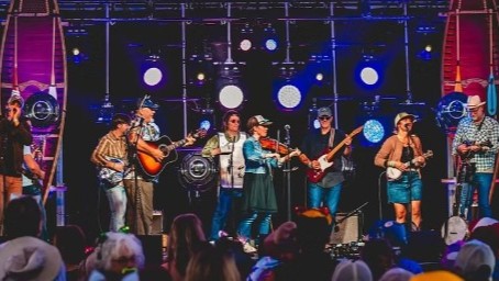 potluck string band campfire concert series live music